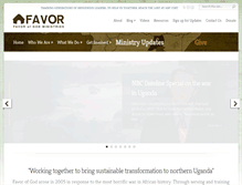 Tablet Screenshot of favorofgod.org